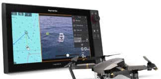 Een Raymarine Axiom multifunctioneel display kan gekoppeld worden met een drone.